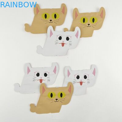 De Ritssluitingstribune van Mylar van suikergoedkoekjes op Tribune van de Zakken de Speciale Vorm op Ritssluitingszakken