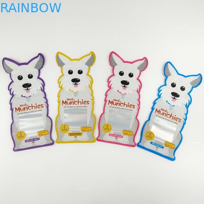 De Ritssluitingstribune van Mylar van suikergoedkoekjes op Tribune van de Zakken de Speciale Vorm op Ritssluitingszakken