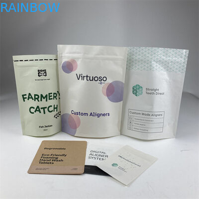 De tanden ontruimen Aligners de Zakkenmopp Kraftpapier Document van Mylar Verpakkende PE Één Transparante Kant