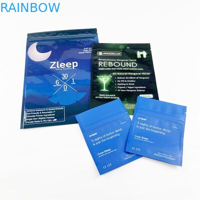 Biologisch afbreekbare het Document van Foliekraftpapier Lege Kosmetische Steekproeven Drie van Sachetzakken Kant Verzegelde Zak