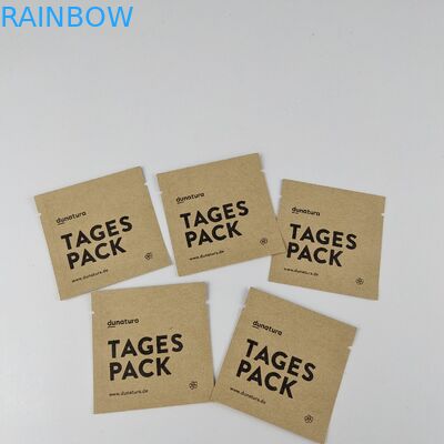 Douane die Biologisch afbreekbare Kraftpapier-Document Zakmopp 3 Kant Verzegelde Zakken drukken