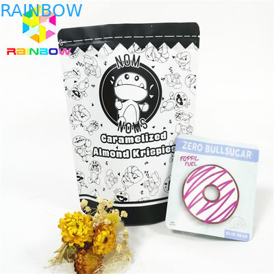 De Tribune van de de Chocoladeritssluiting van snackkoekjes op van het de Rangmopp HUISDIER van het Zakvoedsel PE CMYK Kleur