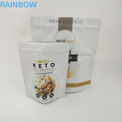 Gekleurde de Zaktribune van de Voedselverpakking op van de Aluminiumfoliemylar van de Voedselrang Gelamineerde de Ritssluitingszakken