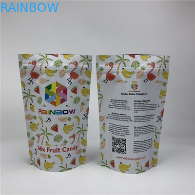 Gekleurde de Zaktribune van de Voedselverpakking op van de Aluminiumfoliemylar van de Voedselrang Gelamineerde de Ritssluitingszakken