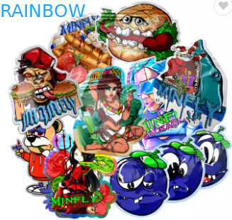 Soft Touch eetbare voedselverpakkingszak 3,5 g koekjes Speciale vorm gestanste Mylar-zakken