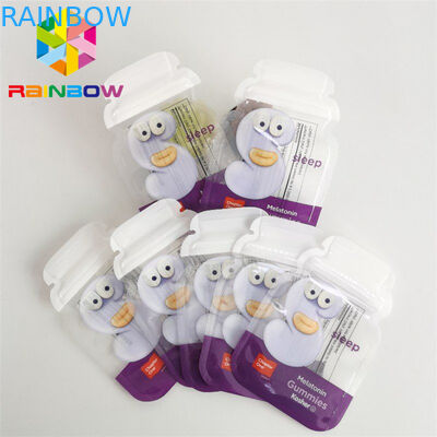 Gestanste kleine hersluitbare geurbestendige zak 3,5 g Cookie Mylar-voedselzakken