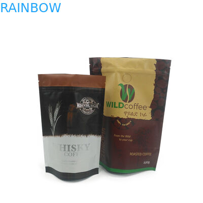 Koffiethee die Wit Berijpt de Geurbewijs van de Ritssluitingszak met Uw Embleem verpakken