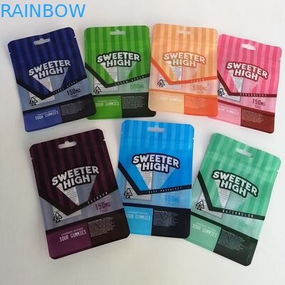 Plastic Folie Kruidenwierook die Mylar-Zaktribune op de Bloem van de Zakcannabis verpakken