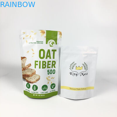 Douaneetiket die Mylar-de Hitte van het Zakkenhavermeel verpakken - verbinding Gelamineerde Zakkenritssluiting Doypacks