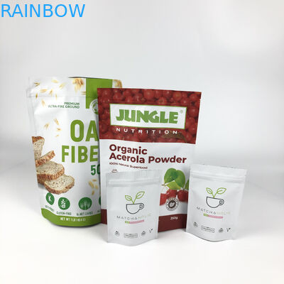 Douaneetiket die Mylar-de Hitte van het Zakkenhavermeel verpakken - verbinding Gelamineerde Zakkenritssluiting Doypacks