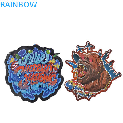 3.5g 7g 14g 28g Custom Design Onregelmatige Child Proof Die Cut Snack Shaped Plastic Packaging