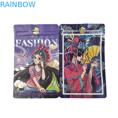 Eetbare Plastic Verpakking Aluminiumfolie Rits Opstaande Zakken Voor Snack Cookie Eiwitpoeder