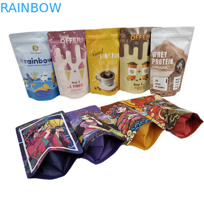 Voedselverpakking Met Rits Eetbare 250g Koffiebar Wrapper Hersluitbare Stand Up Pouch