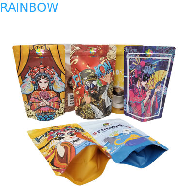 Voedselverpakking Met Rits Eetbare 250g Koffiebar Wrapper Hersluitbare Stand Up Pouch