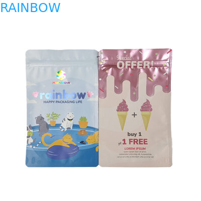 Food Grade Verpakking Custom Matte Aluminiumfolie Eetbare Mylar Snack Zip Lock Bags