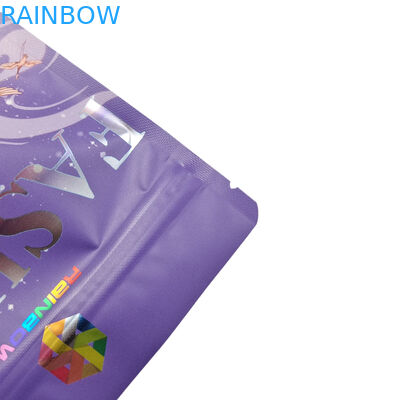 Food Grade Verpakking Custom Matte Aluminiumfolie Eetbare Mylar Snack Zip Lock Bags