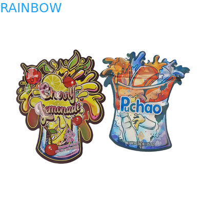 van het het Kindbewijs van 3.5g 7g 14g van de de Matrijzenbesnoeiing van Matte Soft Touch Special Shape de Verpakkende Zak van Mylar