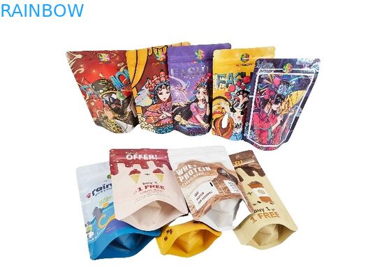 Aluminiumfolie Plastic Tribune op van het Bewijs Resealable Mylar van de Zakgeur de Ritssluitingszakken