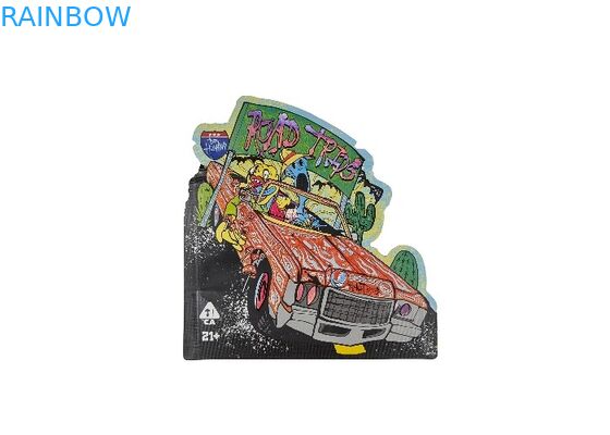 Zachte de Zakken Speciale Gestalte gegeven Digitale Druk van de Aanrakings Plastic 3.5g Mylar Ritssluiting