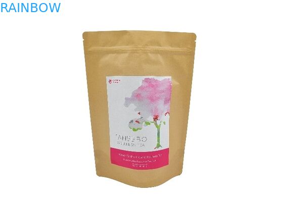 Biologisch afbreekbare Tribune op het Document van het Ontwerpkraftpapier van de Zakkendouane Koffie Verpakkende Zakken