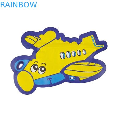 Holografische van de Besnoeiingsmylar van de Drukmatrijs de Zak3.5g 7g Speciale Onregelmatig gevormde Ritssluiting