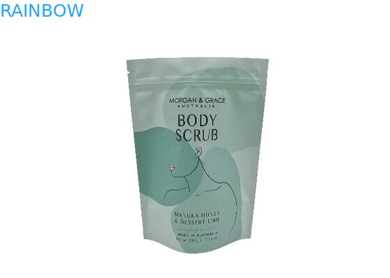 Digitaal drukken Custom Stand Up Bag Waterdicht Verpakkingszak Voor Body Scrub