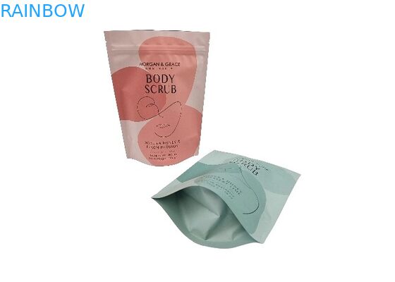 Digitaal drukken Custom Stand Up Bag Waterdicht Verpakkingszak Voor Body Scrub
