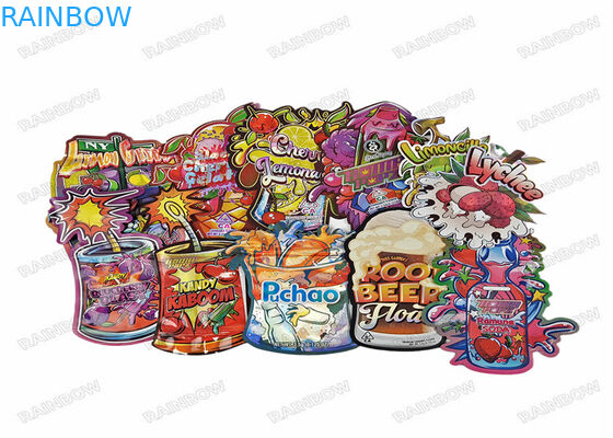 3.5g Eetbare Digitale Druk Voedselverpakking Stand Up Bag Ziplock Geurbestendige Plastic Bags