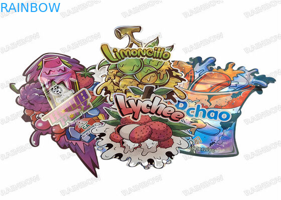 3.5g Eetbare Digitale Druk Voedselverpakking Stand Up Bag Ziplock Geurbestendige Plastic Bags