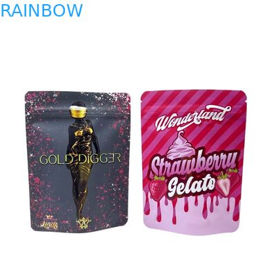 Minfly Digitaal Drukwerk Custom Aluminium Folie Hervergrendelbaar Stand Up Geurvast Zipper Mylar Verpakkingszakjes voor voedsel