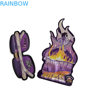 Custom Shape Zipper Digital Printing Bags 3.5g 7g 14g Cookie Aluminium Foil Mylar Bags