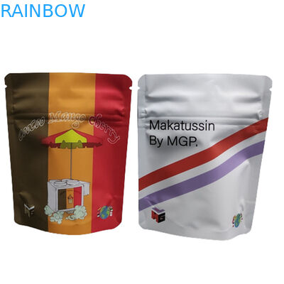 Digitale druktas 3.5G 1LB Soft Touch Holographic Pouch High Barrier Smell Proof Child Proof Zipper Stand Up Bags