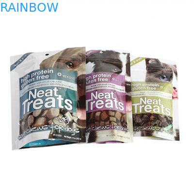 Zipper-voerzak in CMYK-kleuren voor langdurige opslag van voedsel voor huisdieren