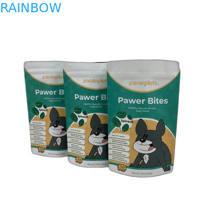 Zipper-voerzak in CMYK-kleuren voor langdurige opslag van voedsel voor huisdieren