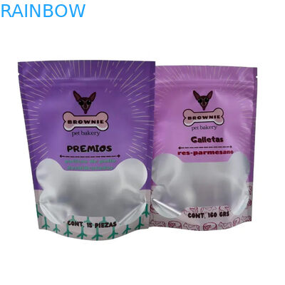 Herbruikbare zak voor huisdierenvoeding voor opstaande verpakkingen met rits slot