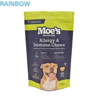 Herbruikbare zak voor huisdierenvoeding voor opstaande verpakkingen met rits slot