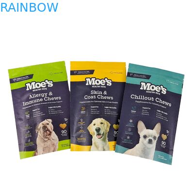 Op maat gemaakt logo geprint Biologisch afbreekbaar 100% zak verpakking herbruikbare opstaande plastic zakken Doypack met ziplock