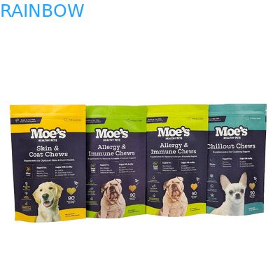 Op maat gemaakte eetbare plastic verpakkingen biologisch afbreekbare zakken aluminiumfolie rits slot Doypack voor thee koffie snack