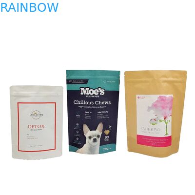 Custom Ziplock Matte Biodegradable Bags Aluminiumfolie Hervergrendelbaar Food Grade Coffee Bean Tea Nut Snack Doypack