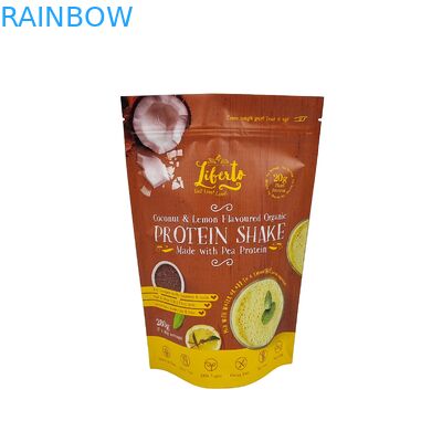 Op maat gedrukte aluminiumfolie Ziplock plastic zakken voor poederverpakking Ziplock Stand Up Pouch