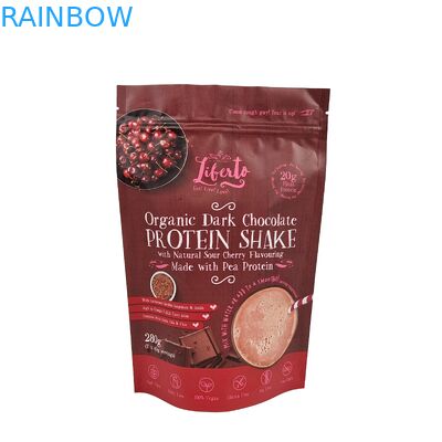 Hoogwaardige warmte afdichting snack zak aangepast aluminium folie rits op te staan plastic verpakking rits zak