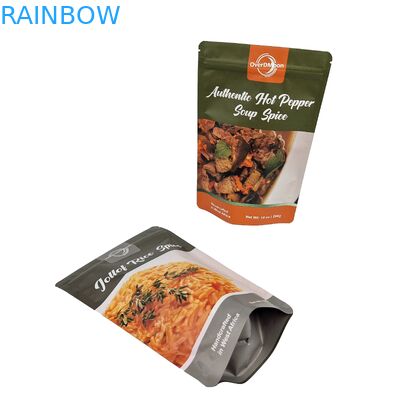 Custom logo gedrukt hervergrendelbare plastic zakken Snack noten voedsel verpakking Stand up pouch Zipper zak