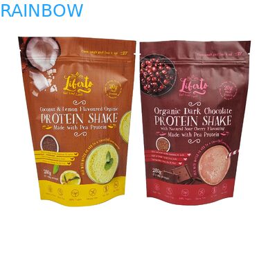 Custom logo gedrukt hervergrendelbare plastic zakken Snack noten voedsel verpakking Stand up pouch Zipper zak