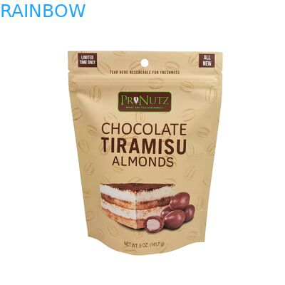 Gezonde verzegelde goede kwaliteit aangepaste herverzegelbare plastic chocolade zakken voedselverpakking stand up rits zak