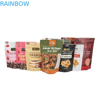 Chocoladezakje Stand Up Custom Pouch Aluminiumfolie Zipper Pouch Aluminiumfolie Frosted Zipper Bag