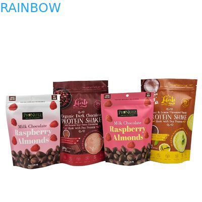 Chocoladezakje Stand Up Custom Pouch Aluminiumfolie Zipper Pouch Aluminiumfolie Frosted Zipper Bag