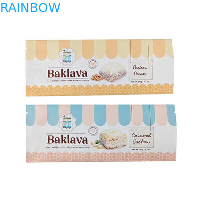 Groothandel Voedingsmiddelen op maat Geprinte platte zak zak Verpakking Lage MOQ Biologisch afbreekbare zak zak