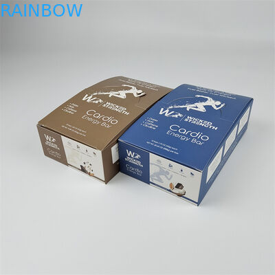 Gepersonaliseerde kartonnen displaypapierdoos Verpakking met logo Retail Energy Bar Display Box