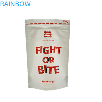 Voedingsmiddelengraad Kraftpapierzakjes Biologisch afbreekbaar Ziplock Stand Up Packaging