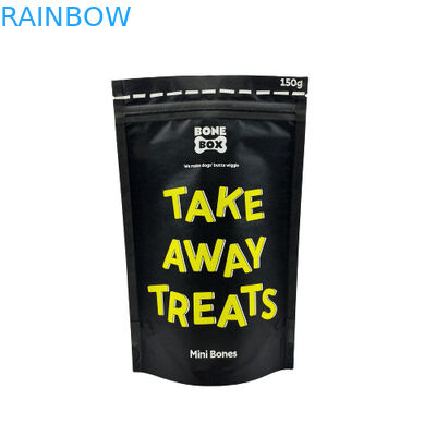 Voedingsmiddelengraad Kraftpapierzakjes Biologisch afbreekbaar Ziplock Stand Up Packaging